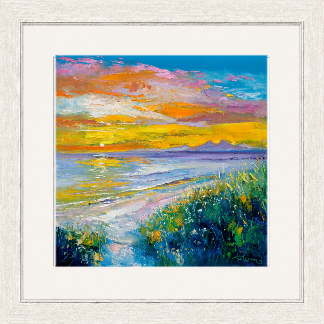 A'Chleit Beach, Kintrye to the Paps of Jura by John Lowrie Morrison (Jolomo)