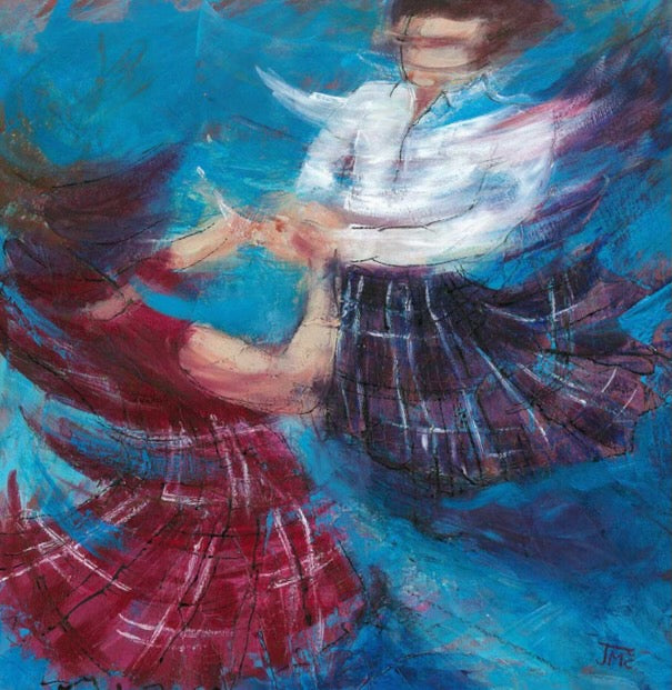 Birlin Ceilidh Dancers by Janet McCrorie