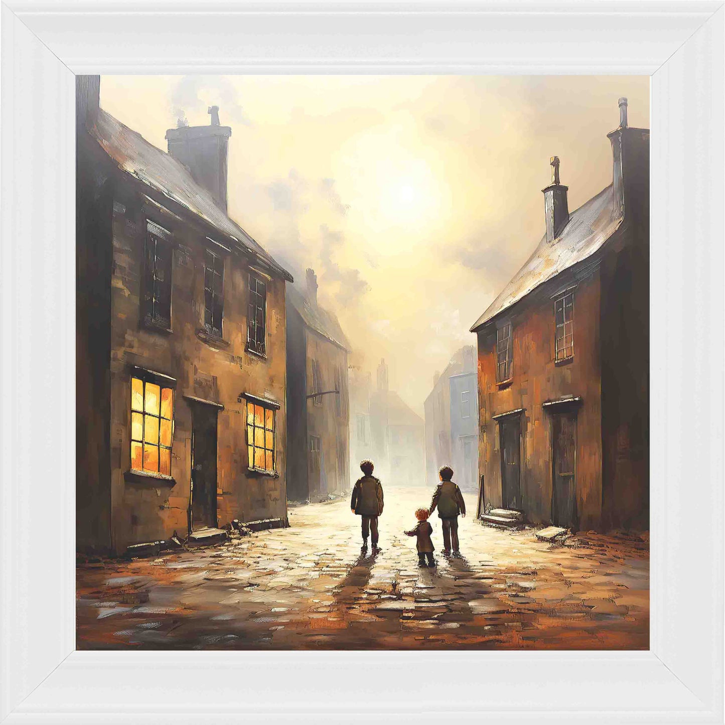 Heading Home Framed Wall Art - White