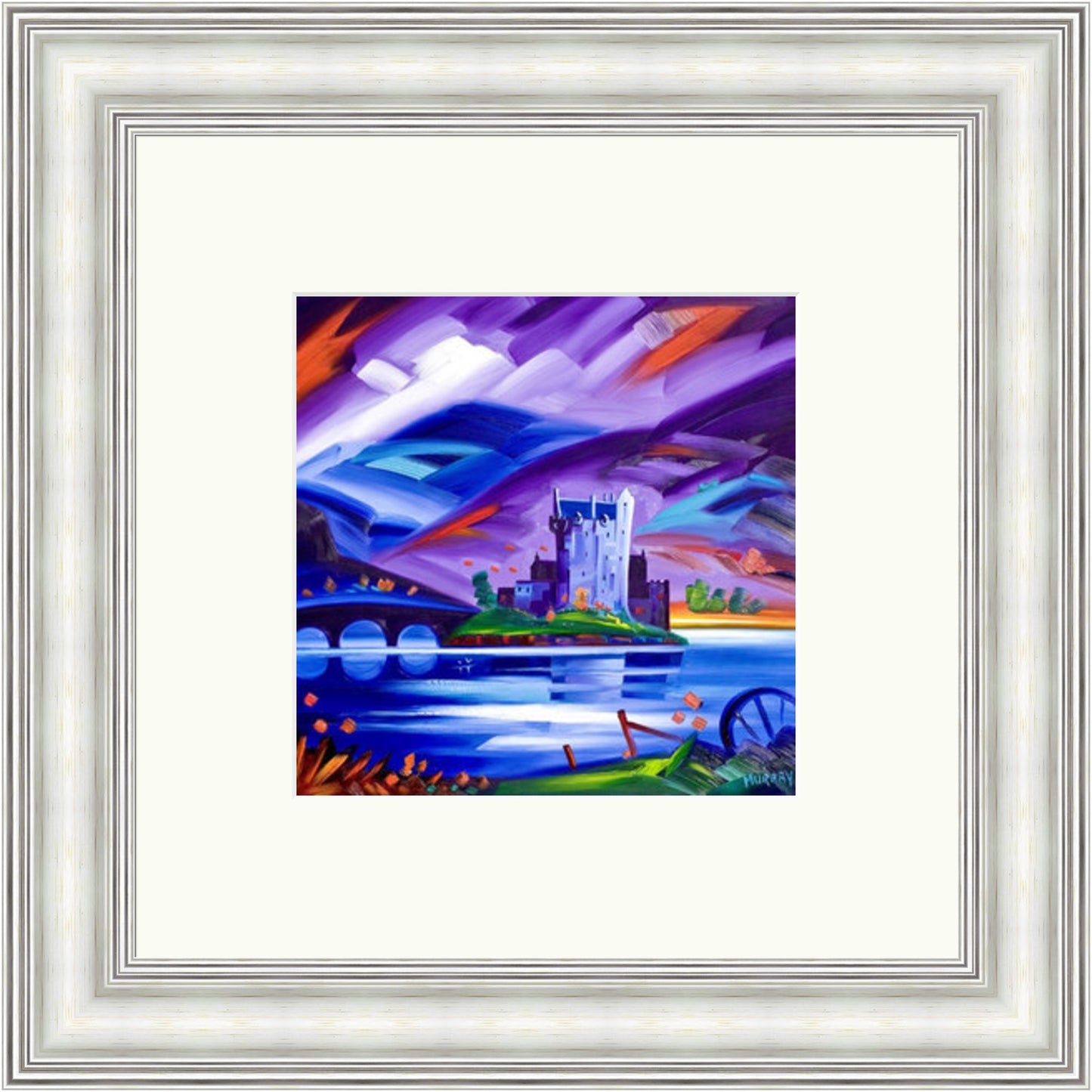 Eilean Donan Castle, Purple Skies by Raymond Murray