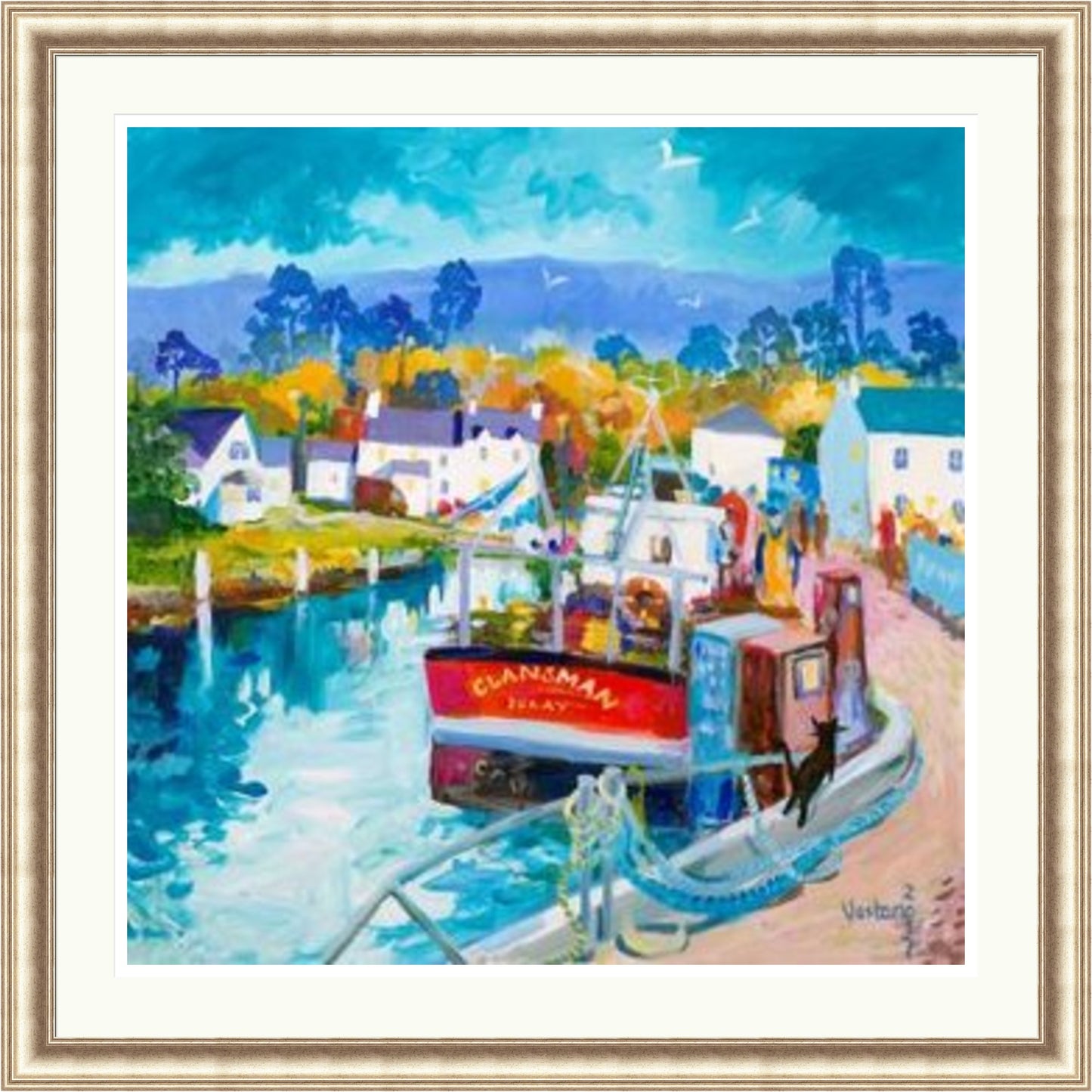 Busy Morning, Port Askaig by Ann Vastano