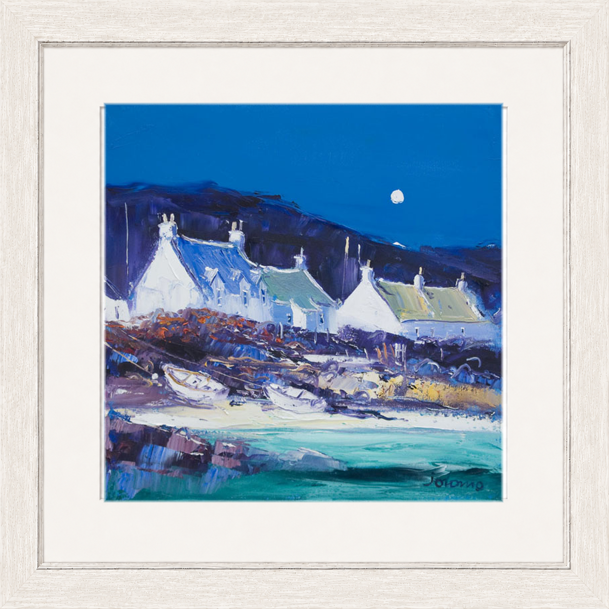 Moon over the Village, Iona by John Lowrie Morrison (Jolomo)