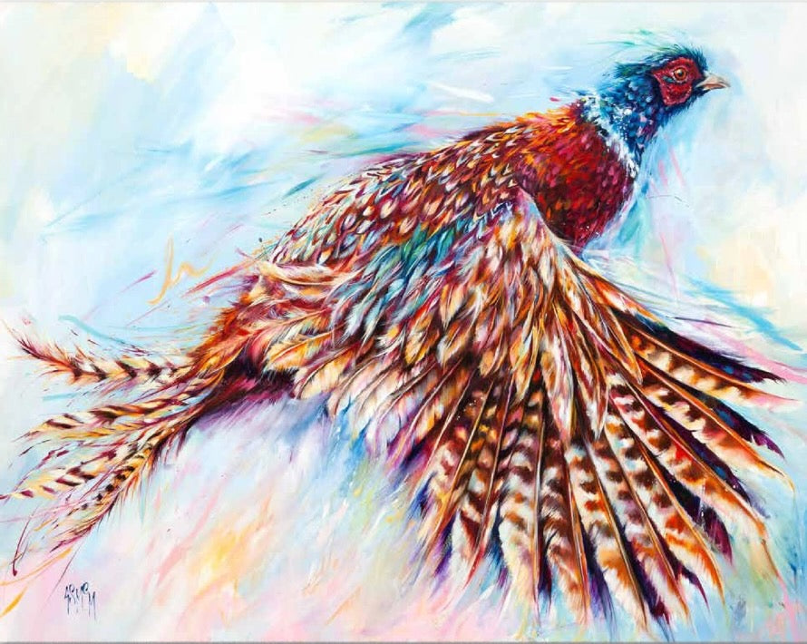 The Getaway Pheasant Art Print (Limited Edition) by Georgina McMaster