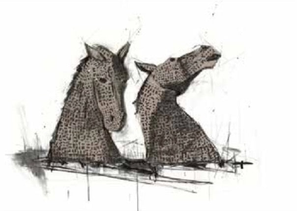 Kelpies, Falkirk by Liana Moran