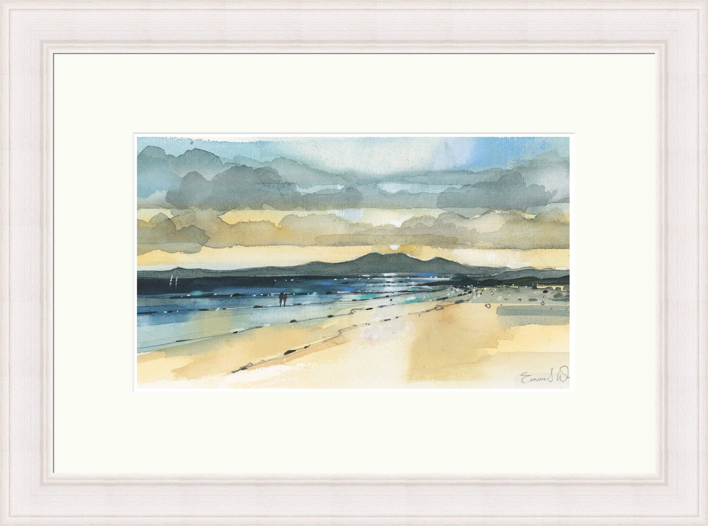 Sunset And Arran, Seamill by Emma S Davis
