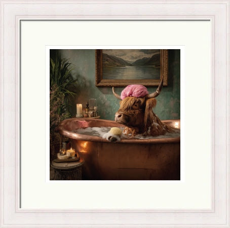 Pampered Cow by the Highland Cow Collective