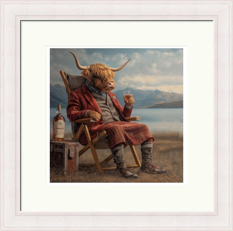 A Dram by the Loch by by the Highland Cow Collective