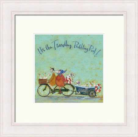 It's The Travelling Paddling Pool by Sam Toft framed sam toft wall art print - alternate product image 11