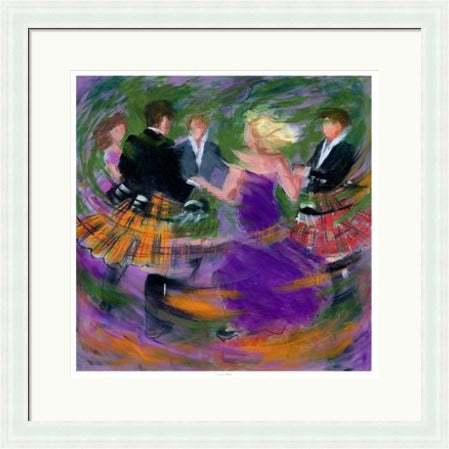 Circlin Roon Ceilidh Dancers by Janet McCrorie (Signed Limited Edition)