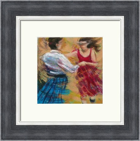 In a Spin Ceilidh Dancers by Janet McCrorie