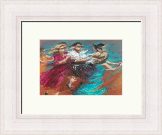 Follow On Ceilidh Dancers by Janet McCrorie
