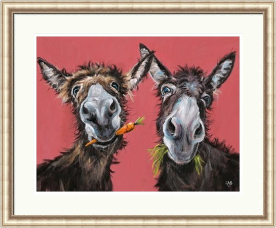 Humphrey & Bogart Donkey Print by Louise Brown