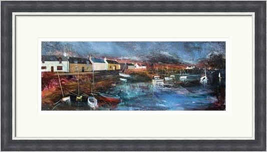 Sheltered Moorings Signed Limited Edition by Fiona Matheson