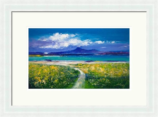 Through the Gate, Traigh Bhan, Iona by John Lowrie Morrison (Jolomo) Framed Art