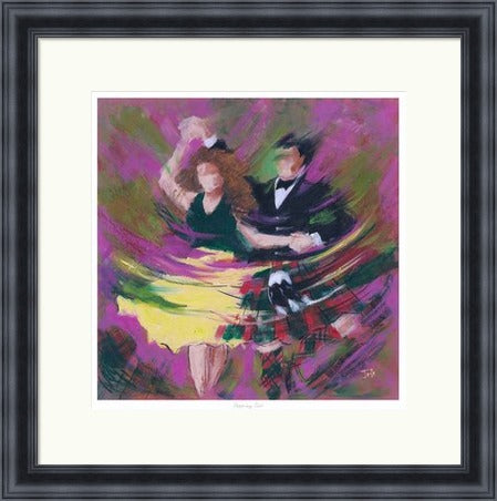 Stepping Out Ceilidh Dancers by Janet McCrorie