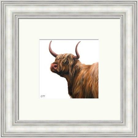 Miss McLeod Highland Cow Art Print by Georgina McMaster
