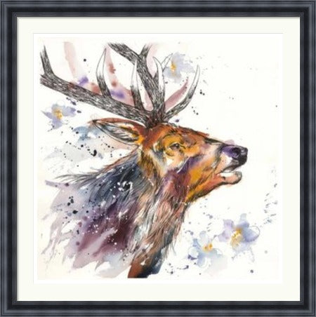 A Whisper of Spring Stag Art Print by Tori Ratcliffe