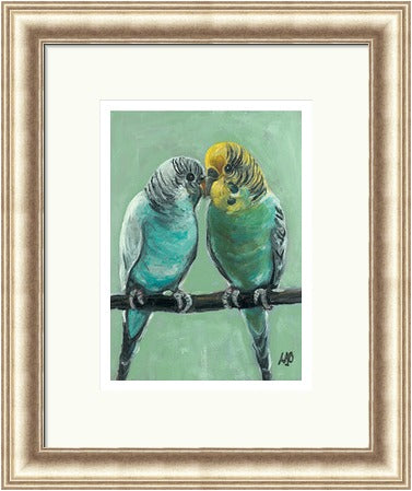 Feathered Friends by Louise Brown framed playful duck wall art print - alternate product image 6