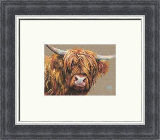 Arran Highland Cow Art Print by Georgina McMaster