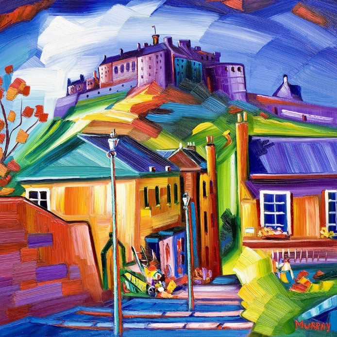 Edinburgh Castle from the Vennel by Raymond Murray