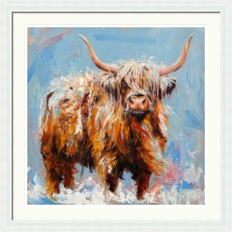 The Beast from the East Highland Cow Art Print (Limited Edition) by Georgina McMaster