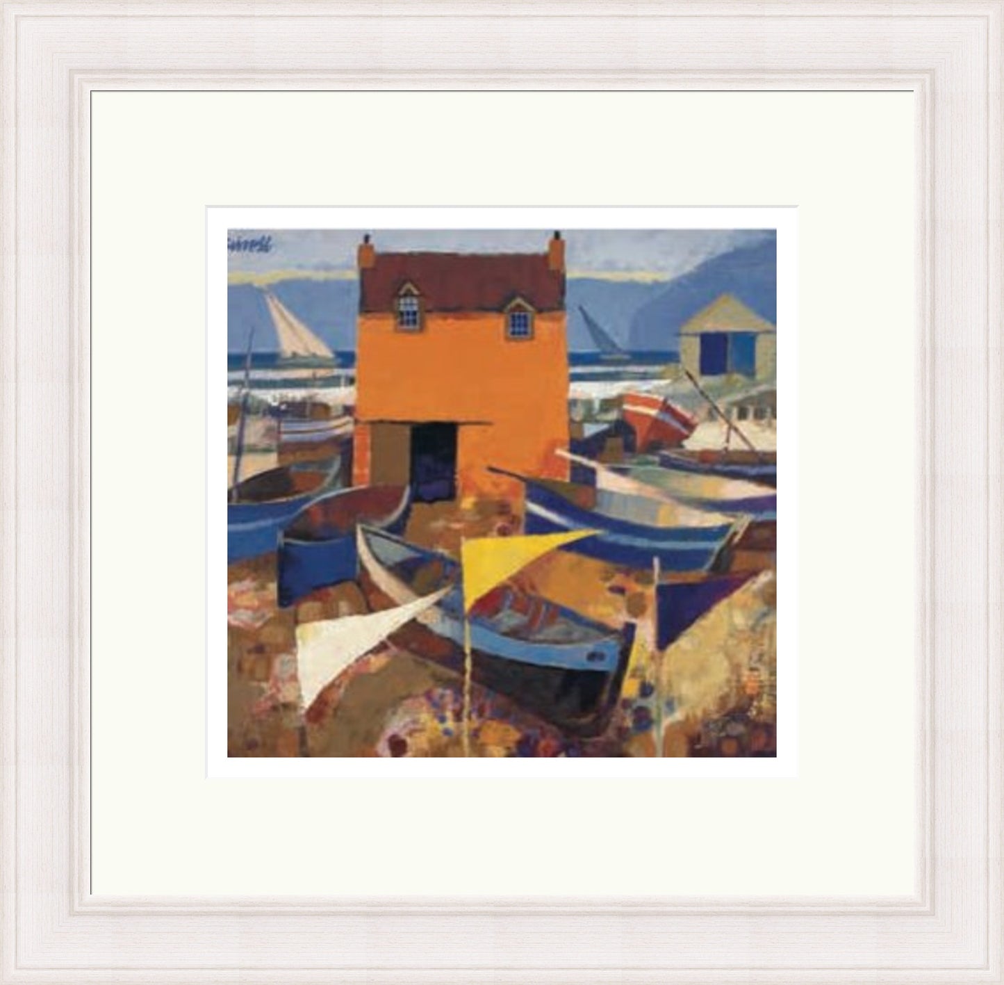 Boats & Marker Flags (Limited Edition) by George Birrell