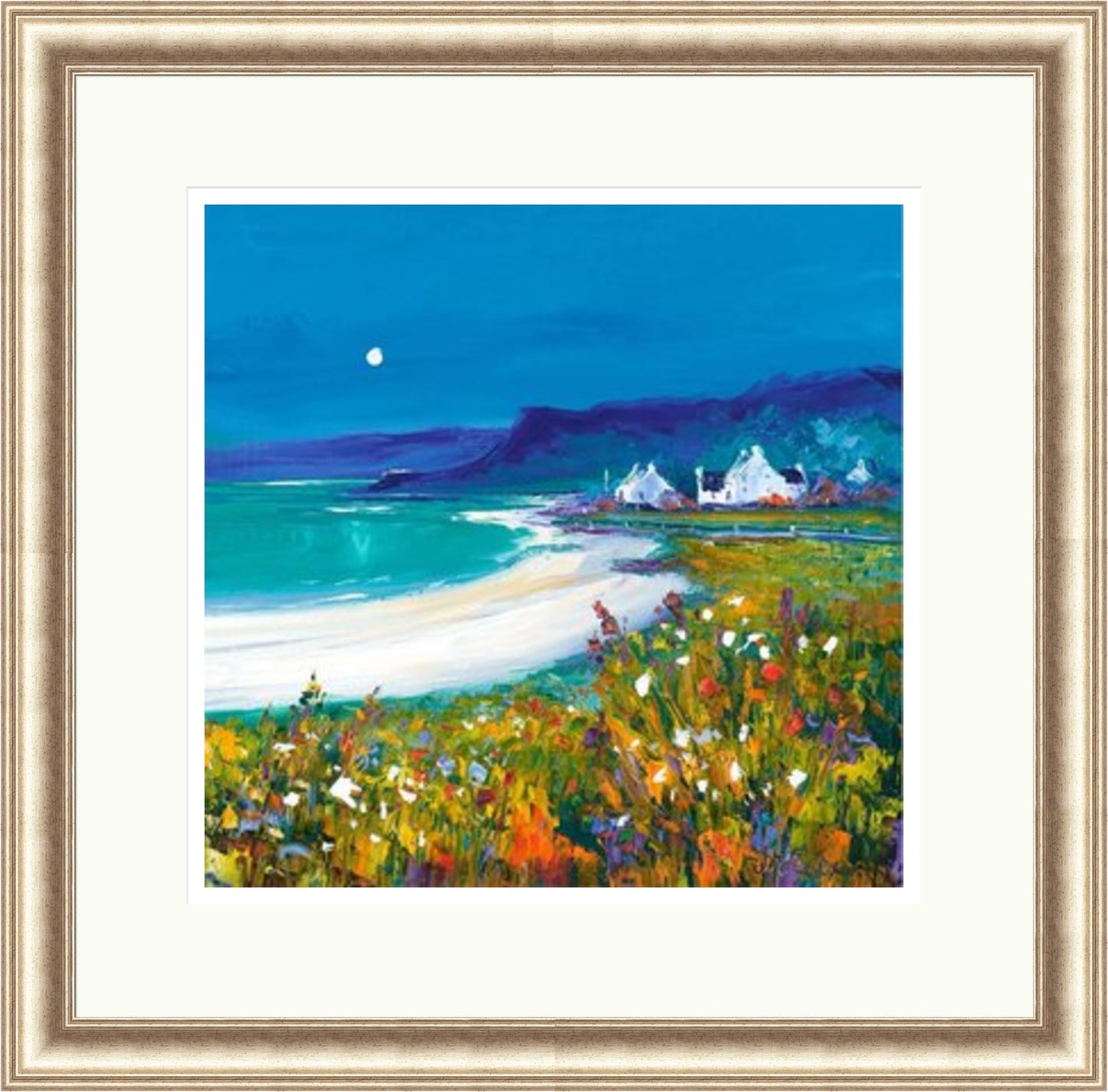 Moonlight, Kildonan Bay Arran by Jean Feeney