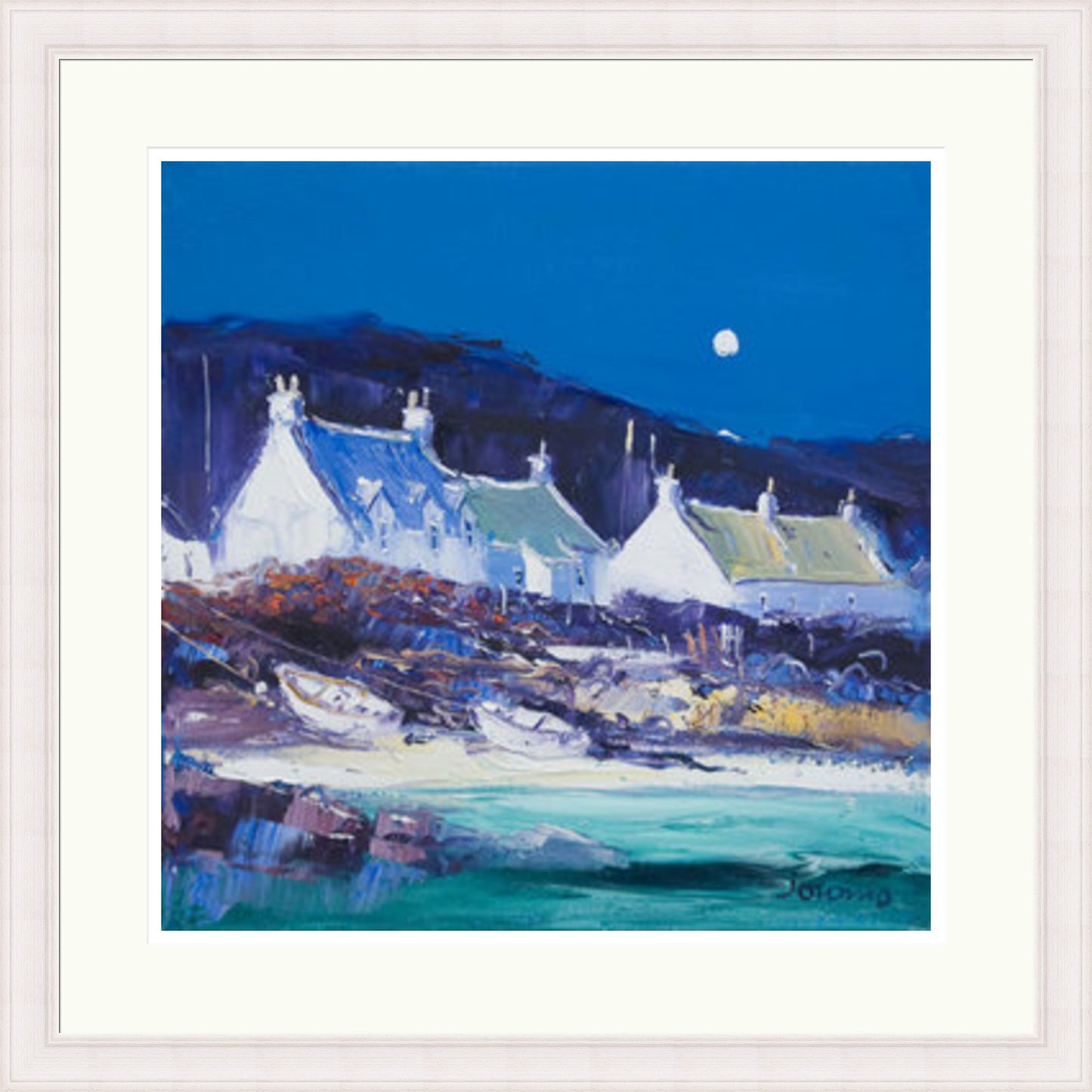 Moon over the Village, Iona by John Lowrie Morrison (Jolomo)