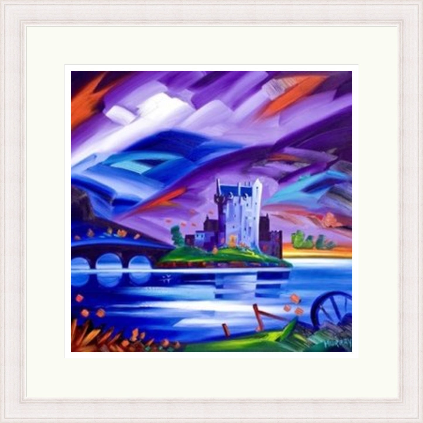 Eilean Donan Castle Purple by Raymond Murray