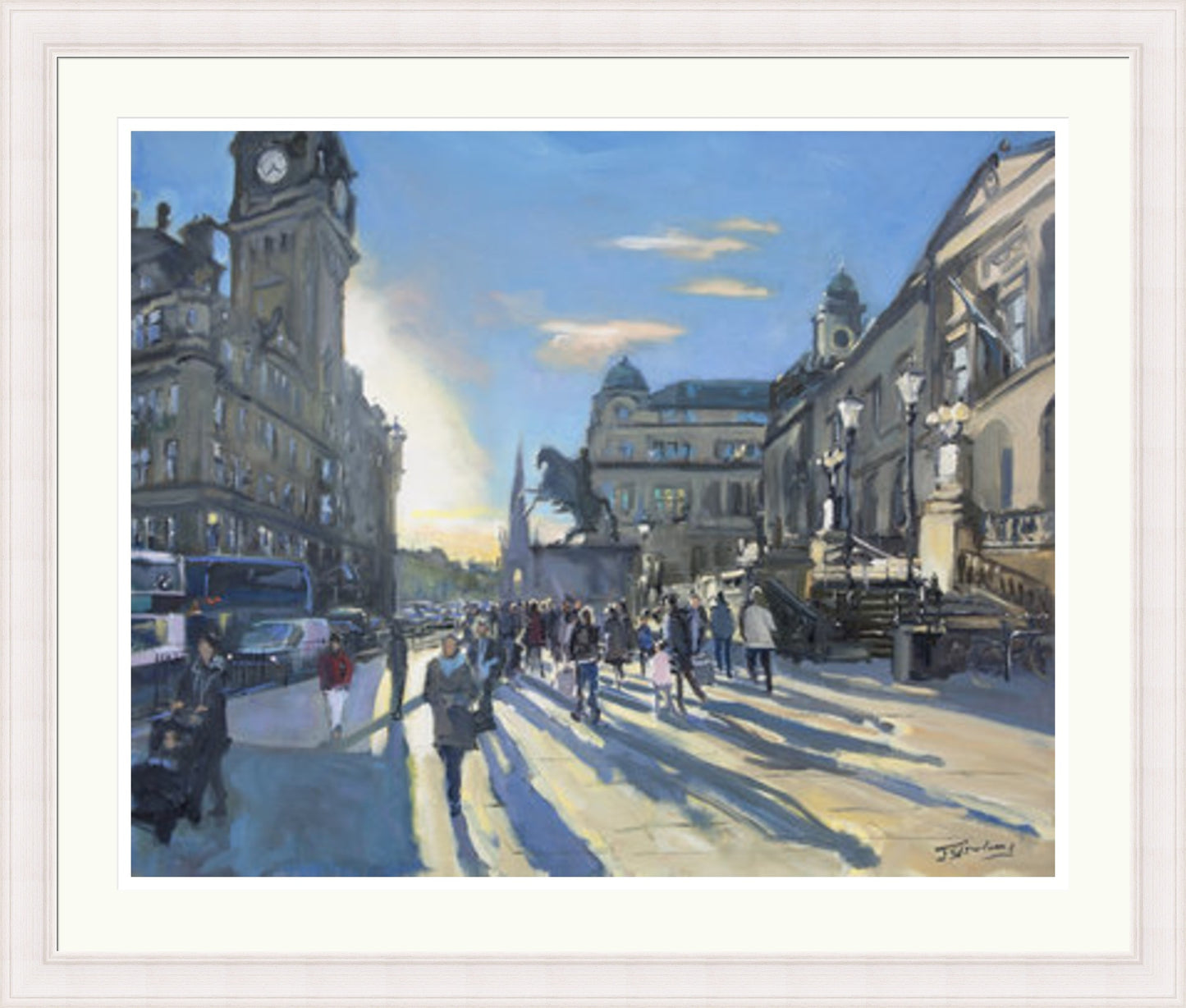 Long Shadows, Princes Street Edinburgh by James Somerville Lindsay