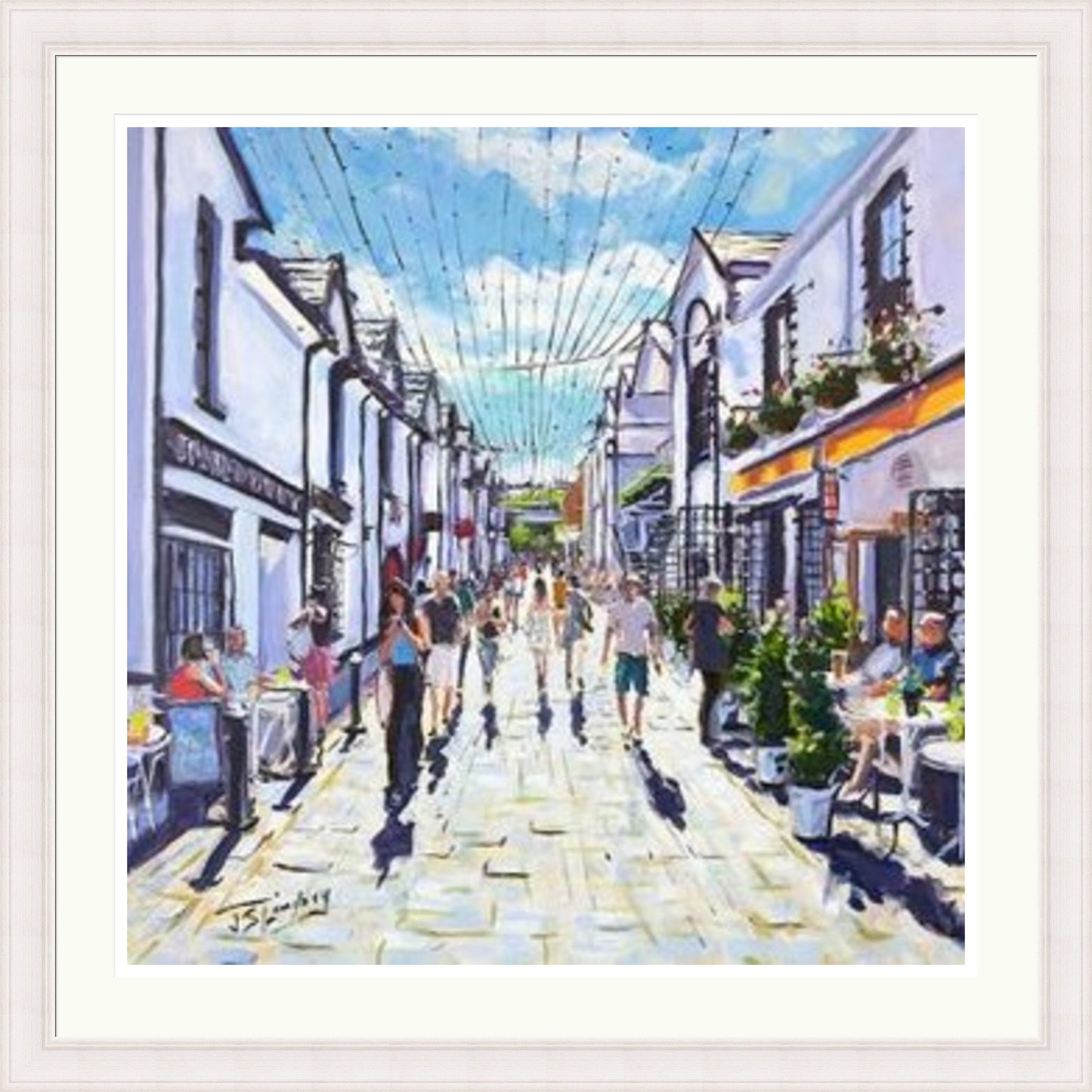 People Watching, Ashton Lane Glasgow by James Somerville Lindsay