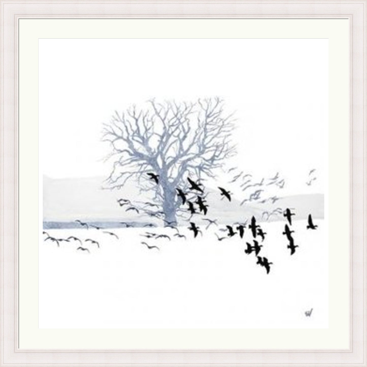 Trees and Geese by Sandra Vick