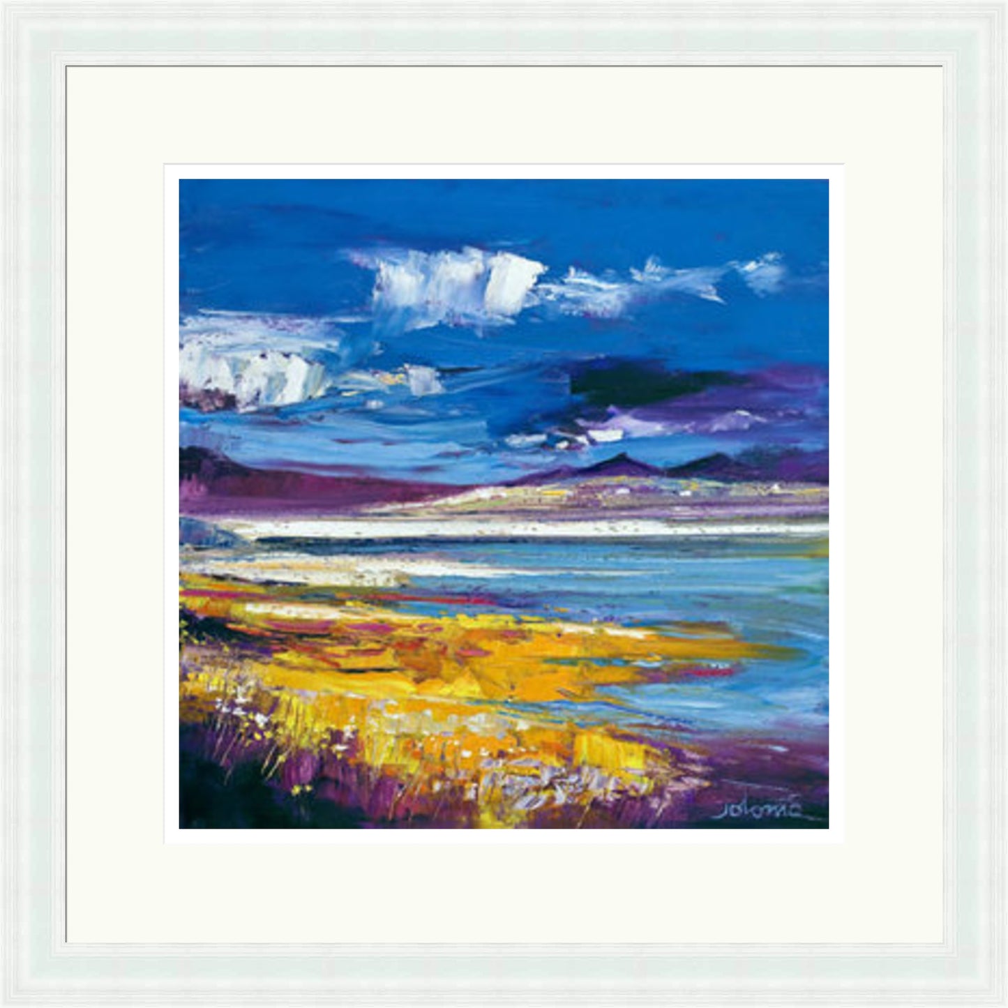 Evening Light, Luskentyre, Isle of Harris Signed Limited Edition by John Lowrie Morrison (Jolomo)