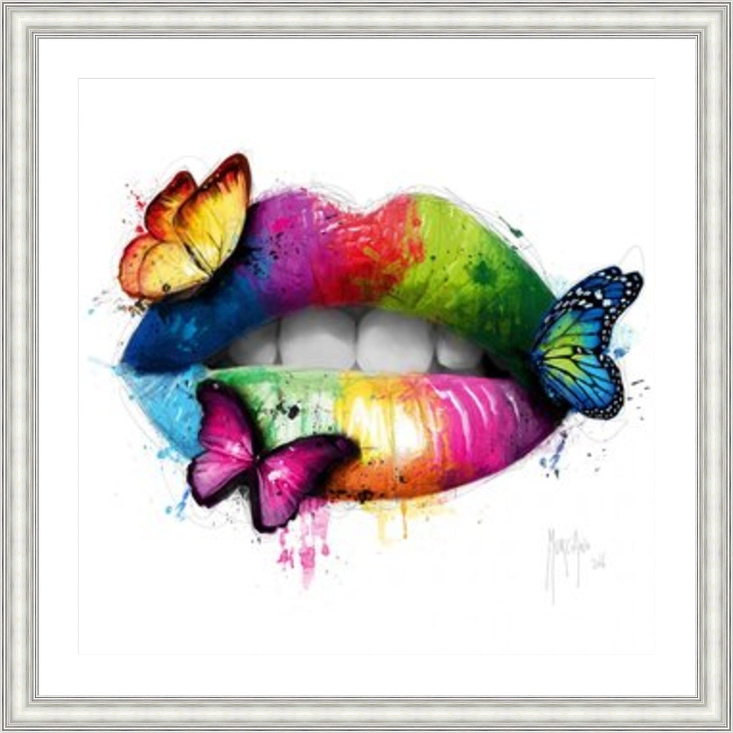 Butterfly Kiss (Lips) by Patrice Murciano