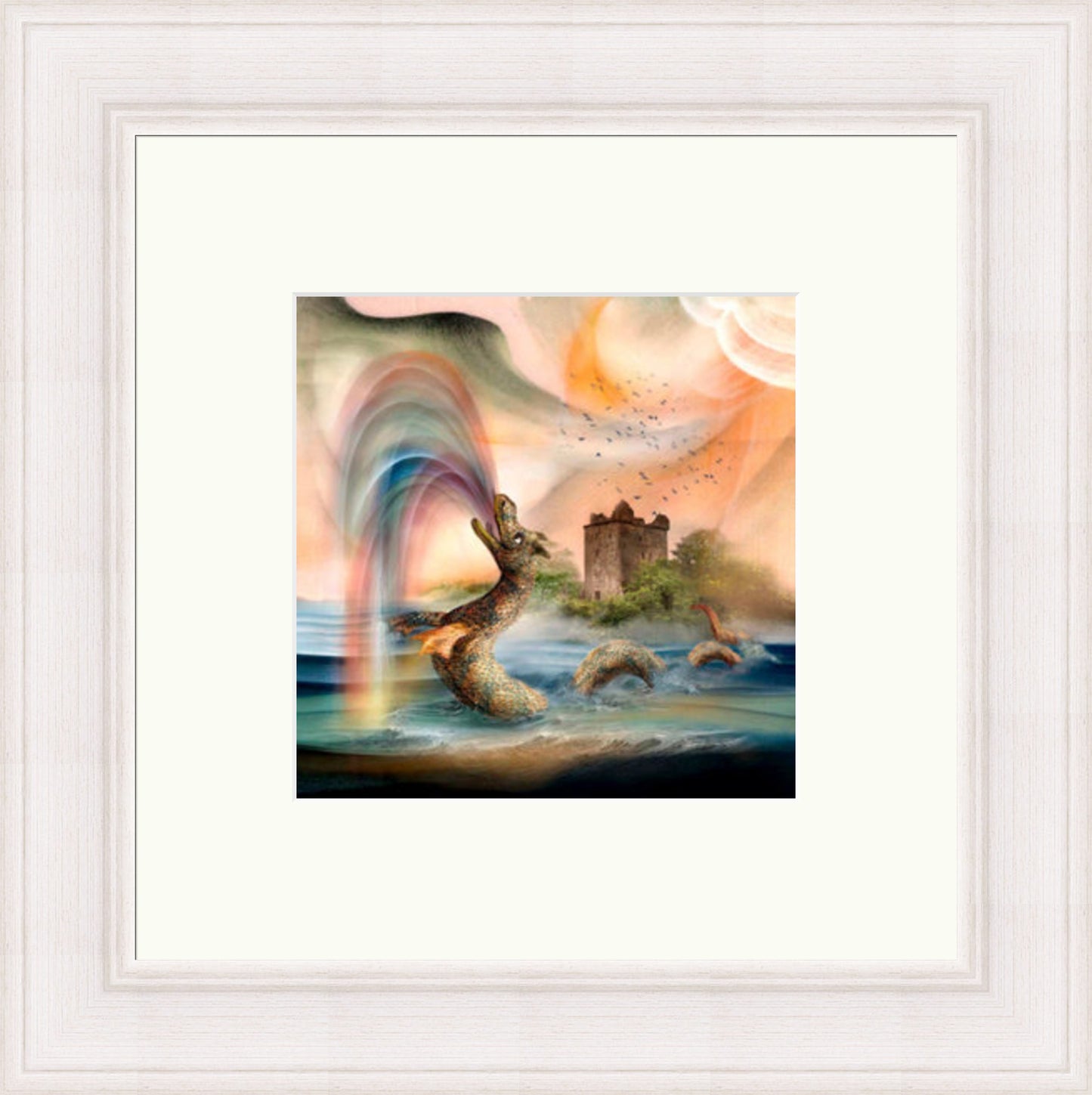 Nessie Visits Urquhart Castle - by Esther Cohen