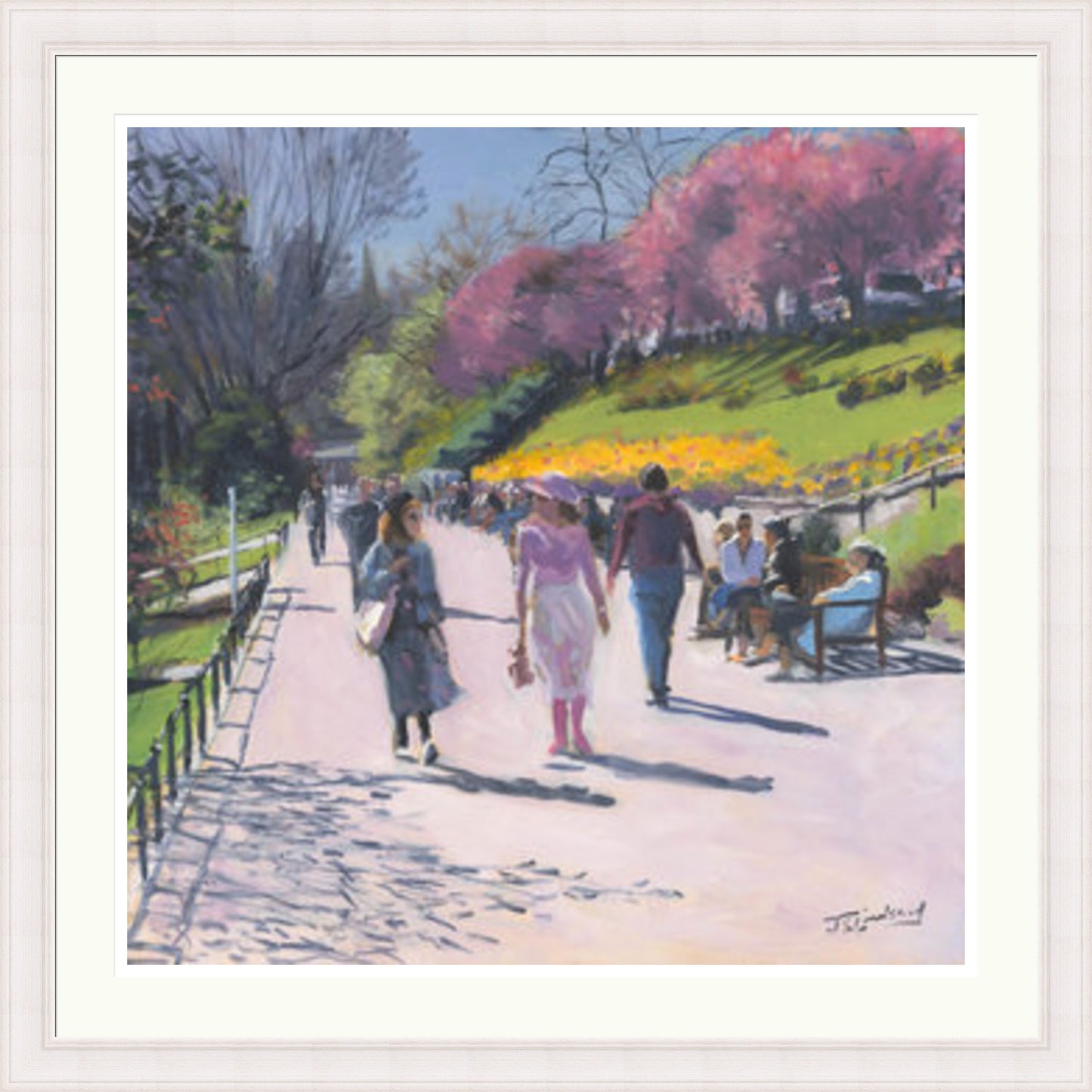 Springtime in the Gardens, Edinburgh by James Somerville Lindsay