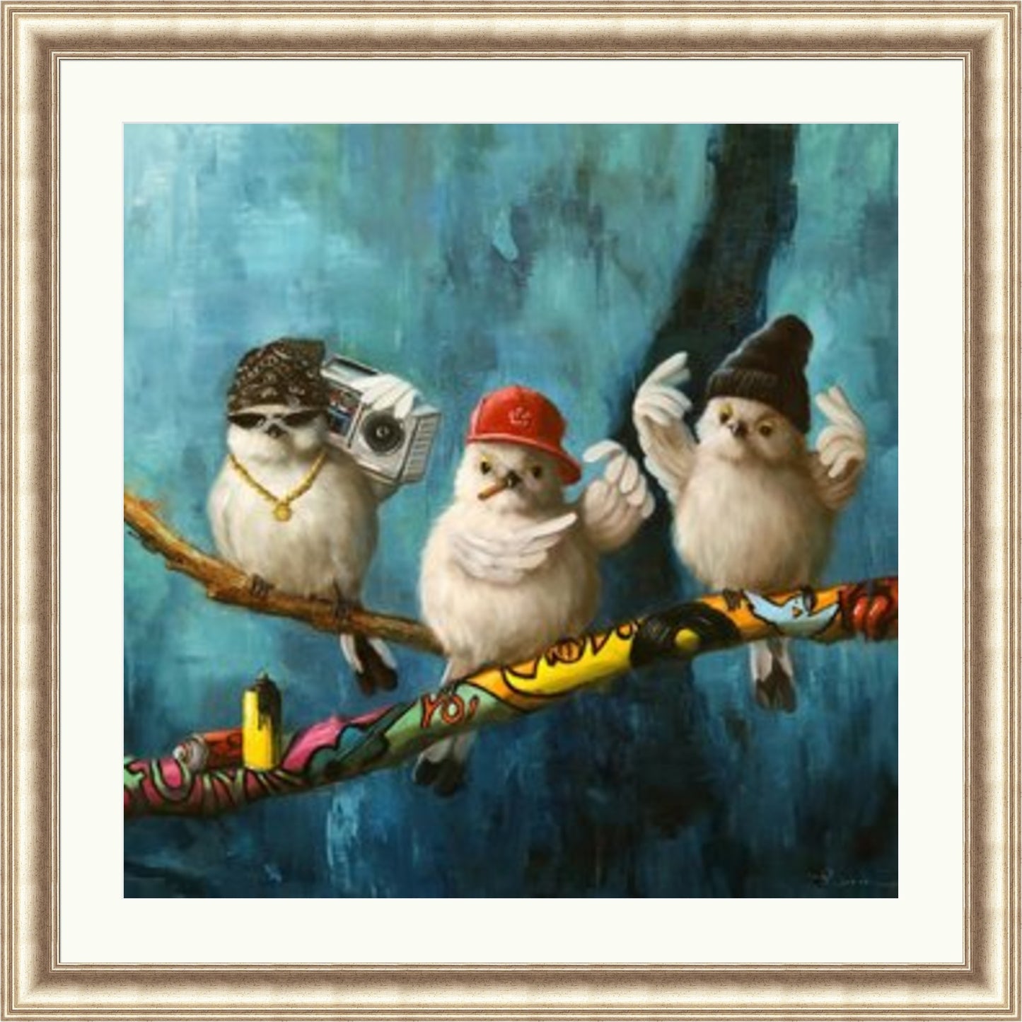 Birdz in da Hood by Lucia Heffernan