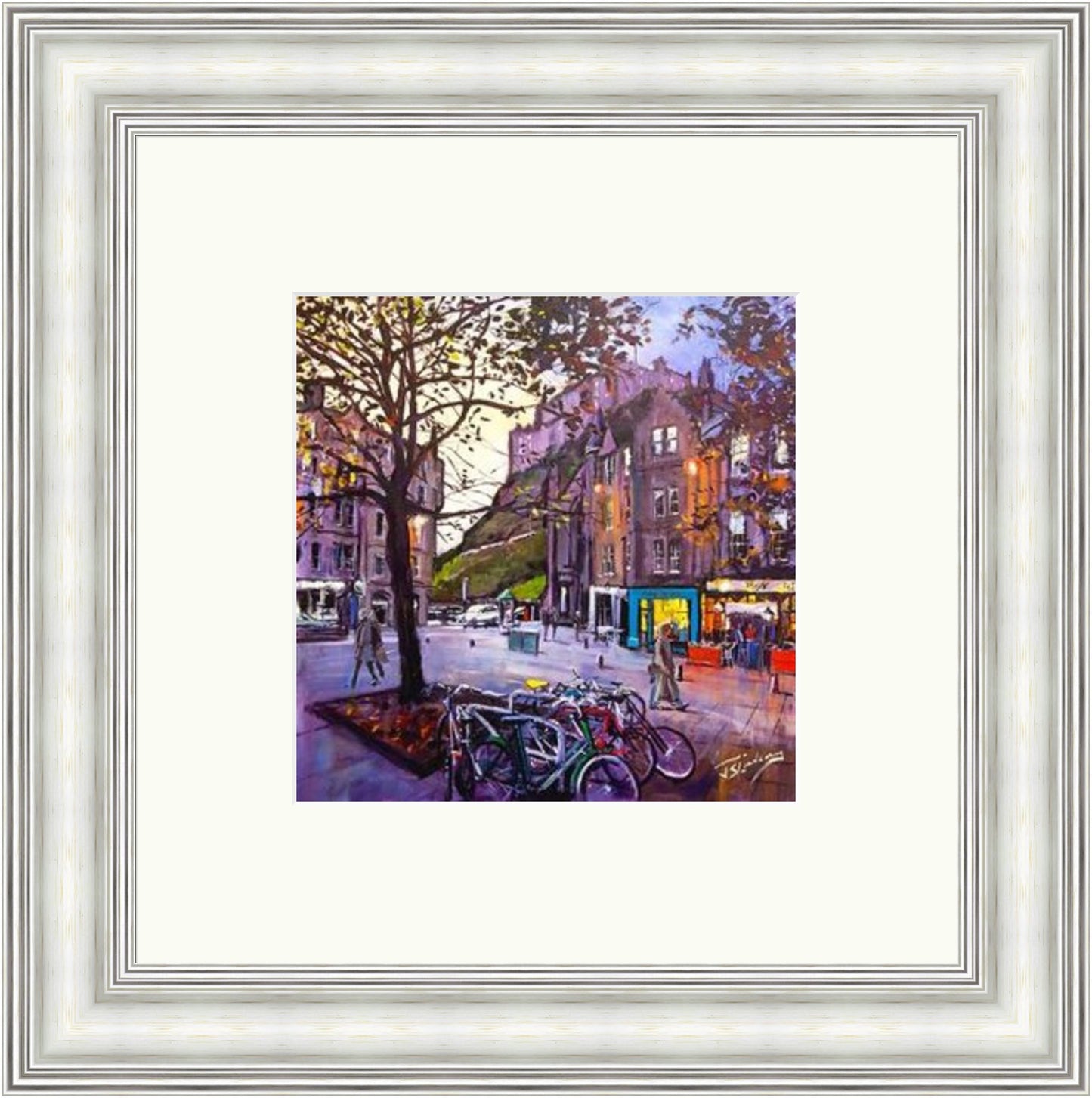 Evening Falls, Grassmarket Edinburgh by James Somerville Lindsay