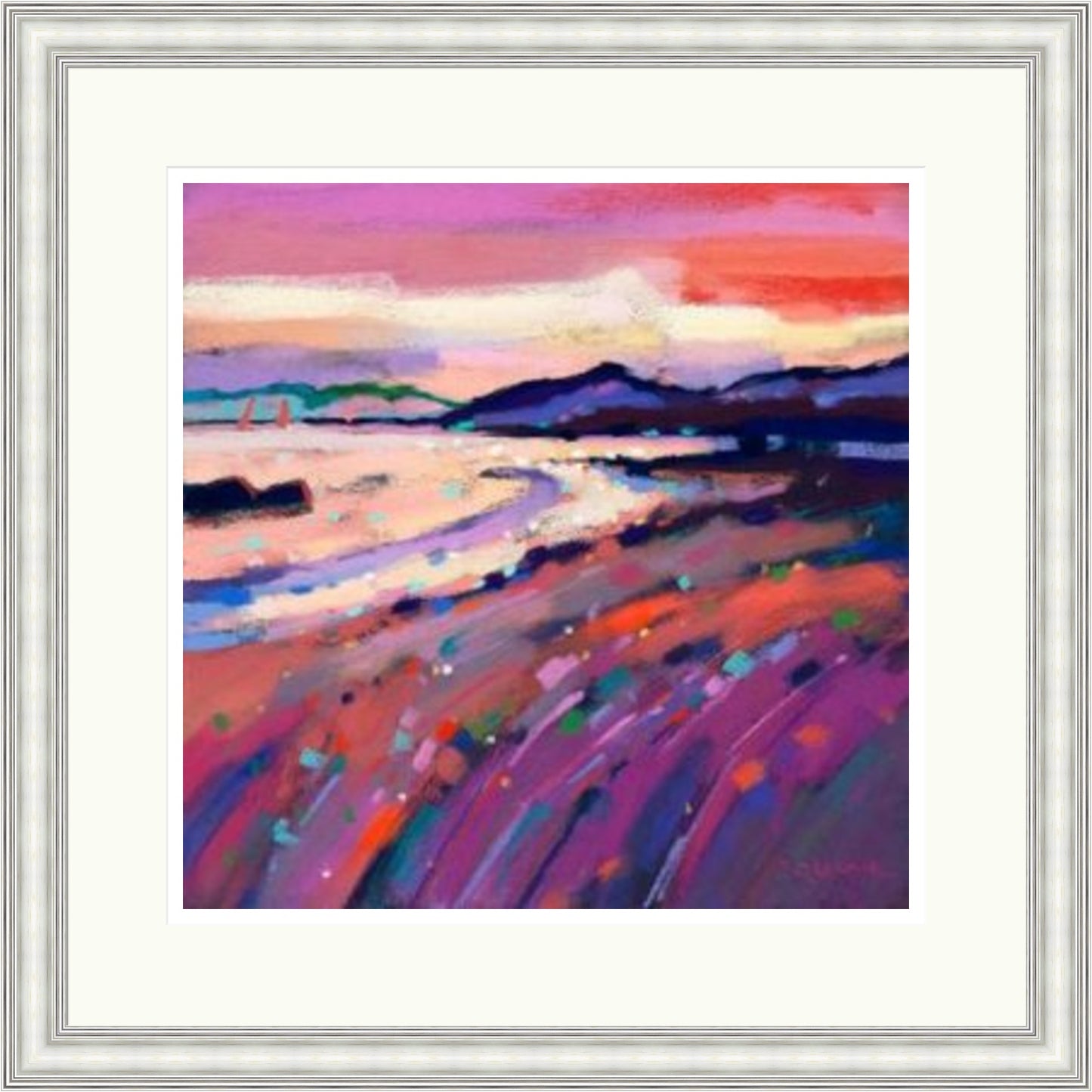 Sunset Sailing, Seamill by Pam Glennie