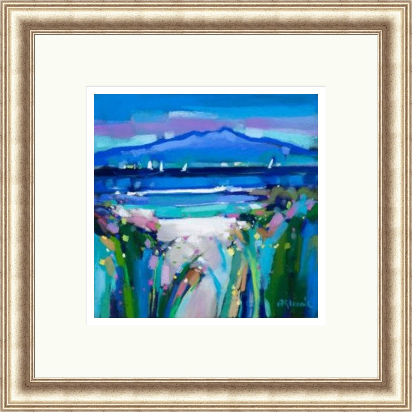 Surf and Sails, Arran by Pam Glennie