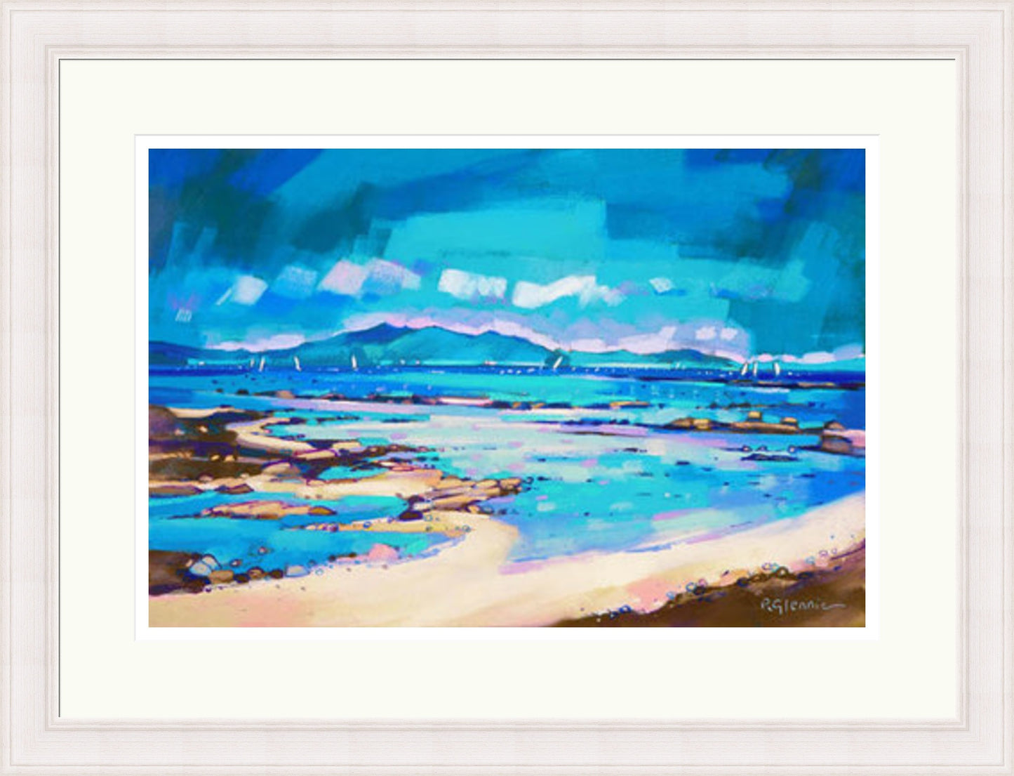 Coastal Blues, Arran by Pam Glennie