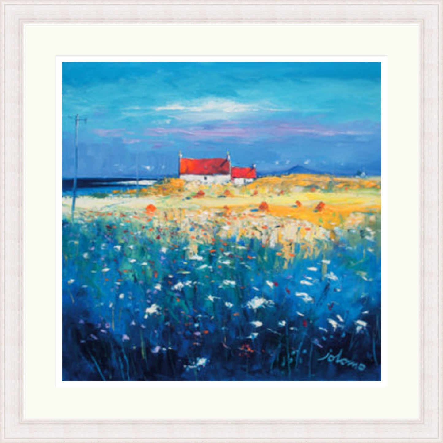 Hayfield Isle of Tiree, Looking to Ben More by John Lowrie Morrison (Jolomo)