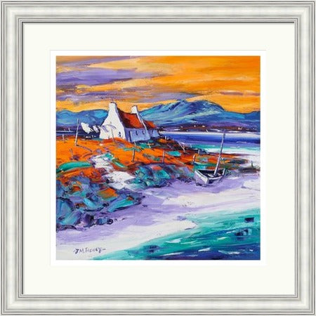 Evening on the Shore, Loch Ewe (Signed Limited Edition) by Jean Feeney