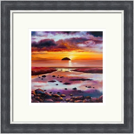 Scarlet Skies, Ailsa Craig by Scott McGregor