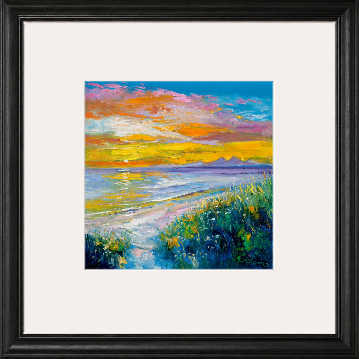 A'Chleit Beach, Kintrye to the Paps of Jura by John Lowrie Morrison (Jolomo)