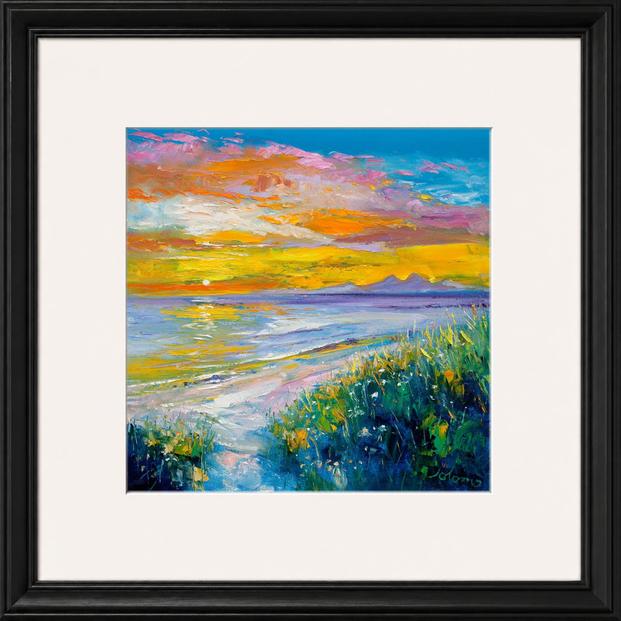 A'Chleit Beach, Kintrye to the Paps of Jura by John Lowrie Morrison (Jolomo)