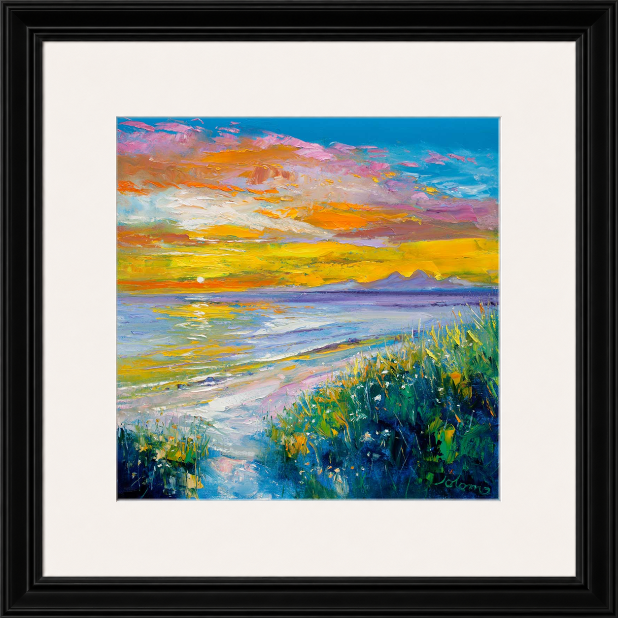 A'Chleit Beach, Kintrye to the Paps of Jura by John Lowrie Morrison (Jolomo)