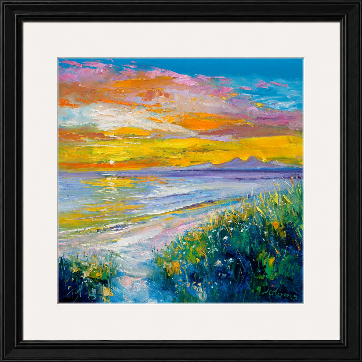 A'Chleit Beach, Kintrye to the Paps of Jura by John Lowrie Morrison (Jolomo)