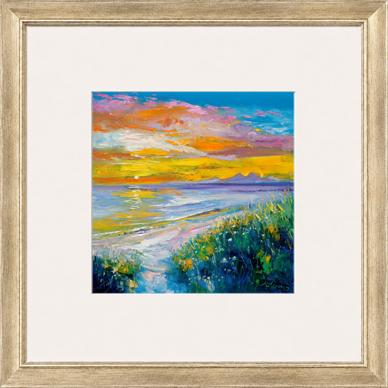 A'Chleit Beach, Kintrye to the Paps of Jura by John Lowrie Morrison (Jolomo)
