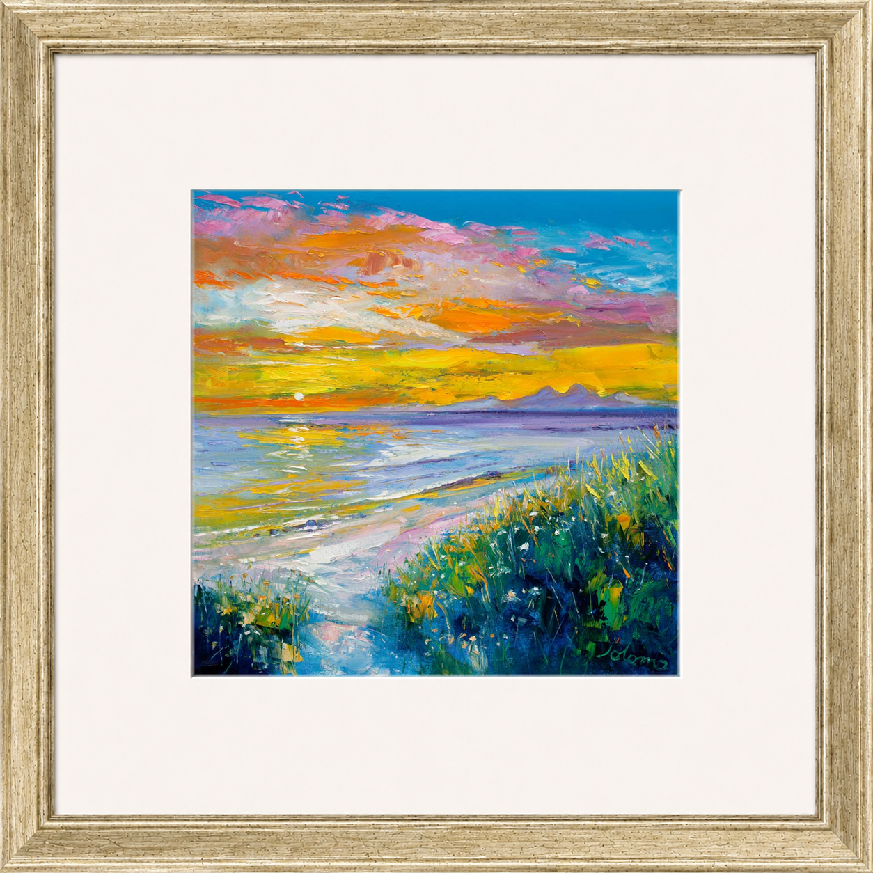 A'Chleit Beach, Kintrye to the Paps of Jura by John Lowrie Morrison (Jolomo)
